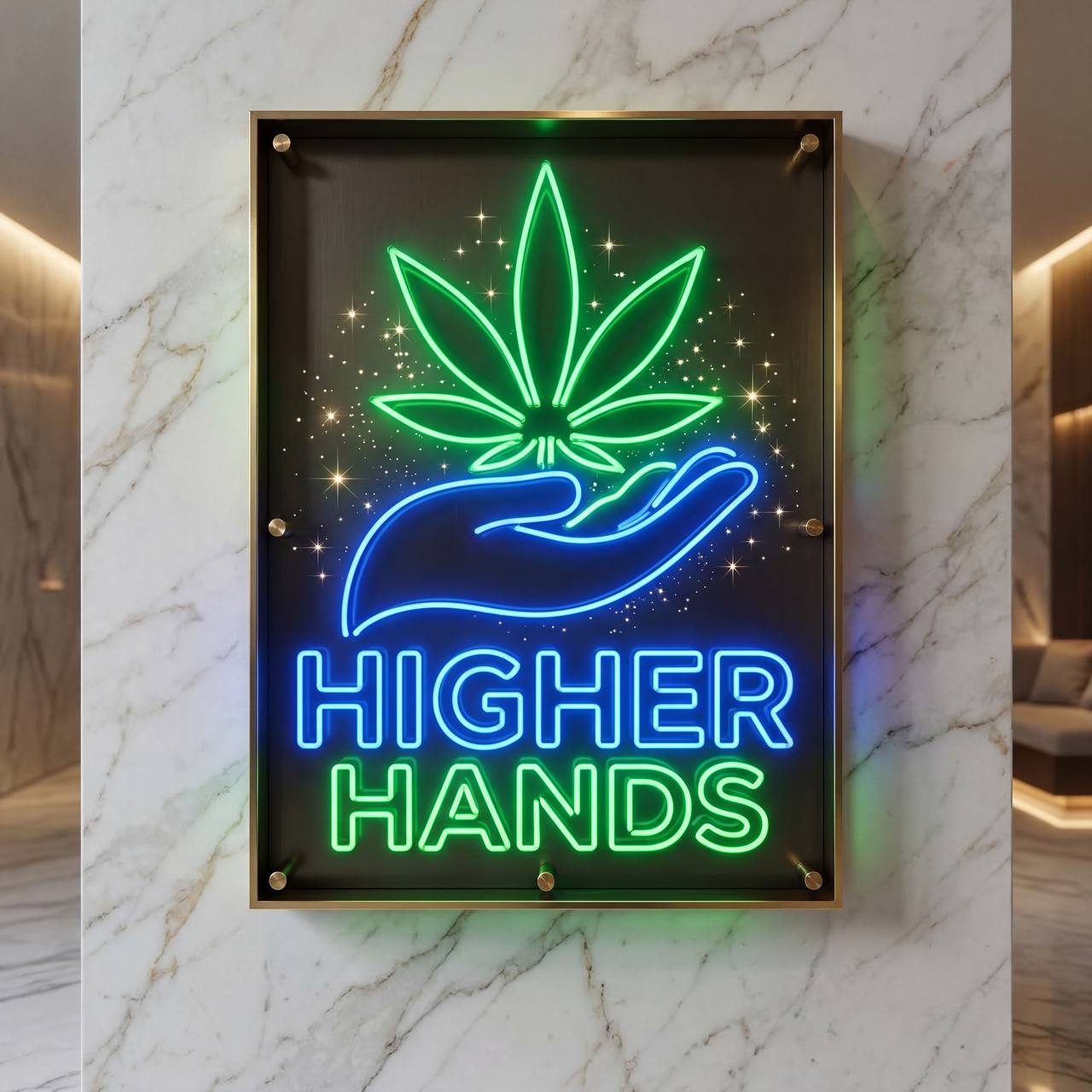 Higher Hands sign